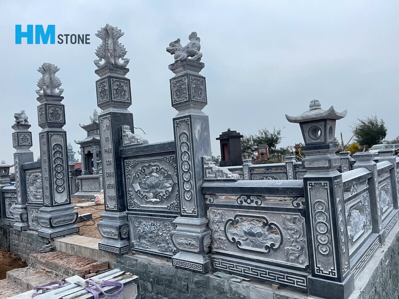 kich thuoc khu lang mo 3 Xây dưng khu lăng mộ đá lớn