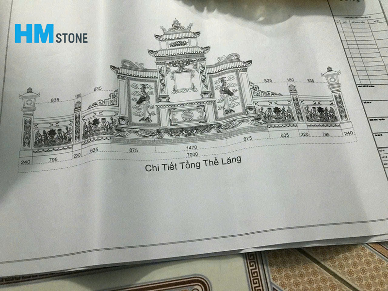 Kích thước xây lăng mộ