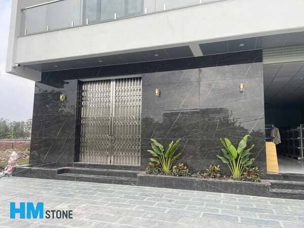 Mặt tiền đá nung kết