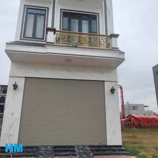 Mặt tiền đá nung kết